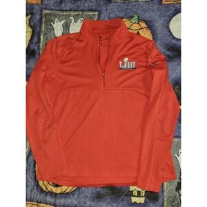 Nike Super Bowl New England Patriots 1/4 Zip Pullover Women's Large 148